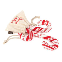 Load image into Gallery viewer, Holiday Classic Candy Canes Christmas Dog Toy Set
