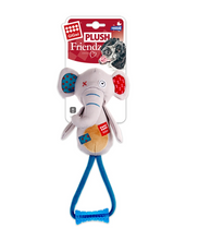 Load image into Gallery viewer, Plush Elephant Squeaker with Johny Stick
