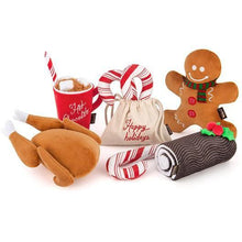 Load image into Gallery viewer, Holiday Classic Candy Canes Christmas Dog Toy Set
